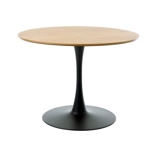 Apvalios formos valgomojo stalas su ąžuolo dekoro stalviršiu ø 100 cm Cesura – Unique Furniture