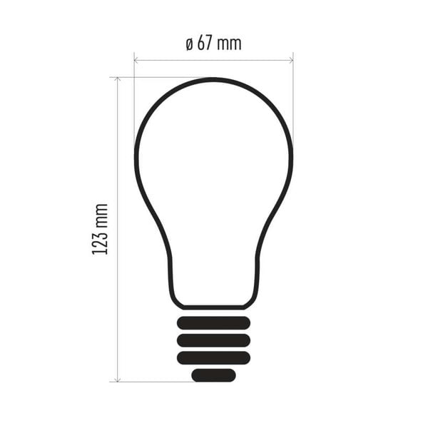 LED lemputė EMOS Filament A67 Neutral White, 17W E27-image-2