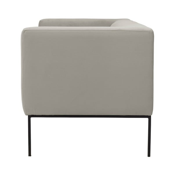 Smėlio spalvos aksominė sofa Windsor & Co Sofas Neptune, 195 cm-image-3