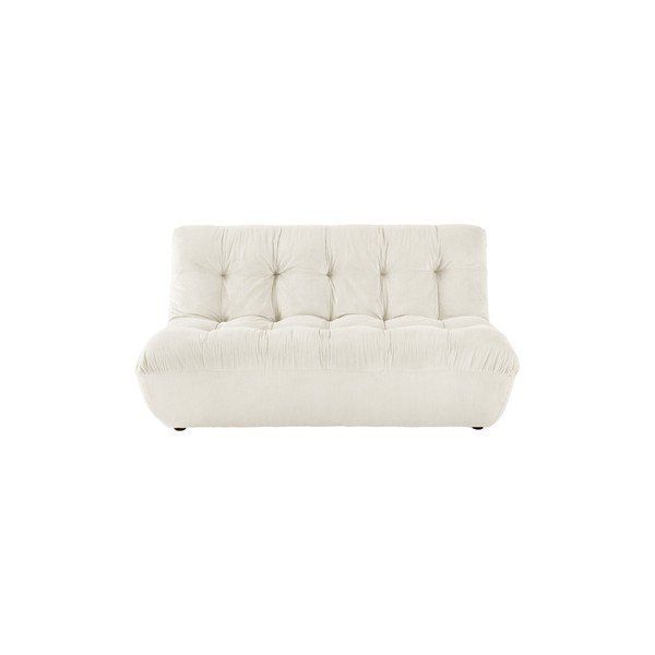 Kreminės spalvos sofa iš kordinio velveto 145 cm Kelso – Jotex-image-2