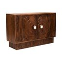 Tamsios natūralios spalvos iš mango masyvo šoninė spintelė 40x75x116 cm Sangar – Premier Housewares