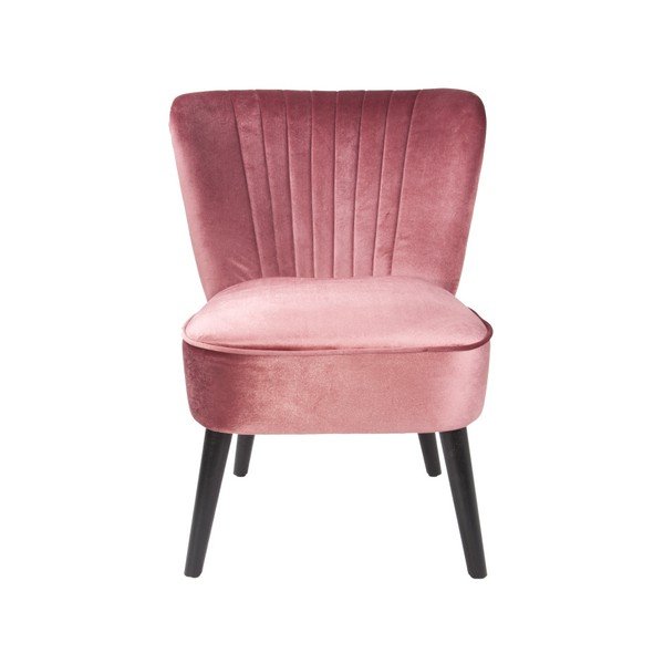 Rožinė kėdė su aksomo apmušalais "Leitmotiv Luxury-image-2