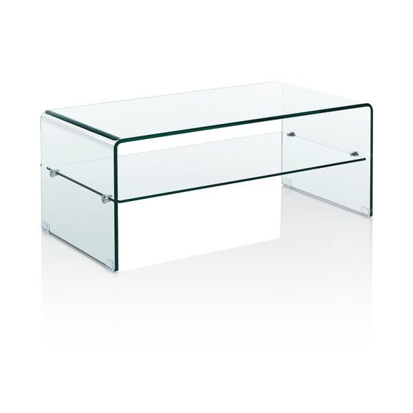 Iš stiklo kavos staliukas 50x100 cm Cristal Evo – Tomasucci