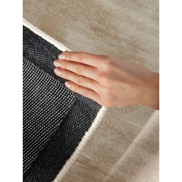 Rankų darbo dramblio kaulo spalvos iš viskozės kilimas 80x150 cm Noemi – Vikosa-image-4