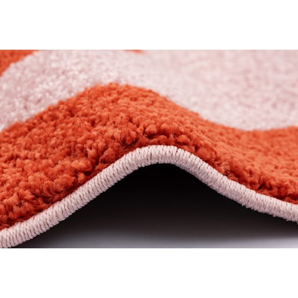 Raudonos spalvos/rožinės spalvos vaikiškas kilimas 80x150 cm Hugsy Coral – FD-image-2