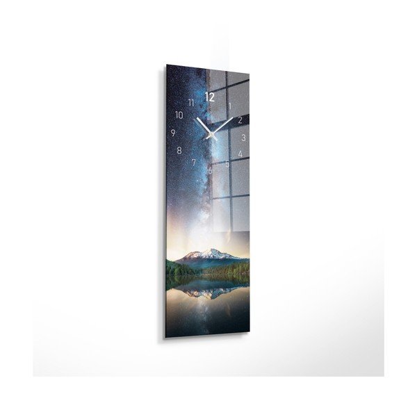 Stiklinis sieninis laikrodis Milky way - Styler-image-2