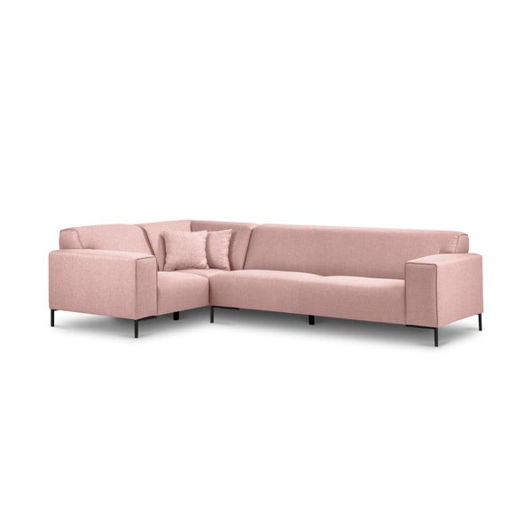 Rožinė kampinė sofa "Cosmopolitan Design Sevilija", kairysis kampas
