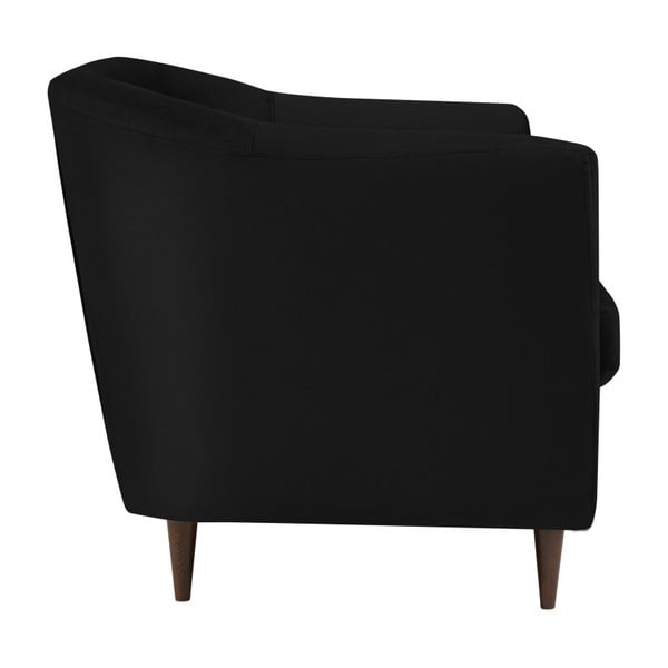 Juoda aksominė sofa "Kooko Home Glam", 175 cm-image-1