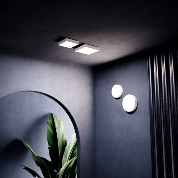 Baltas lubinis šviestuvas SULION Linha, ø 21,5 cm-image-3