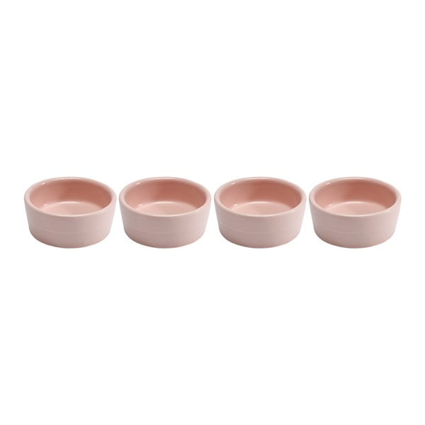 4 pastelinės rožinės spalvos "Ladelle Dipped" keramikos dubenėlių rinkinys, 6 cm