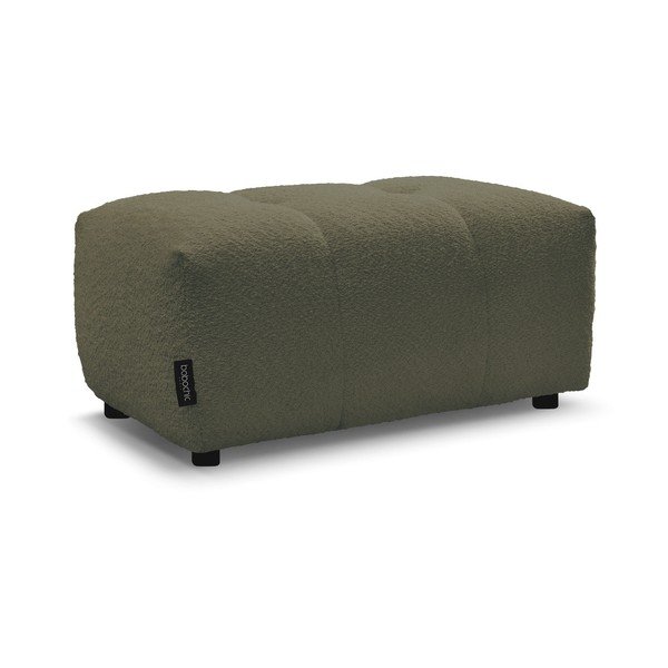 Khaki spalvos taburetė iš boucle Roxelane – Bobochic Paris-image-3