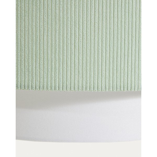 Baltos spalvos/turkio spalvos vaikiškas pakabinamas šviestuvas su tekstiliniu gaubtu Bianella – Kave Home-image-4