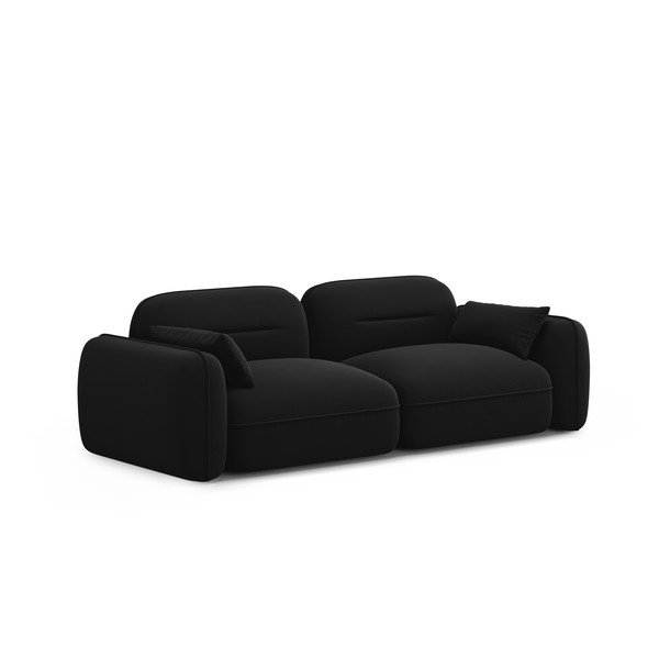 Iš velveto sofa juodos spalvos 230 cm Audrey – Interieurs 86-image-2