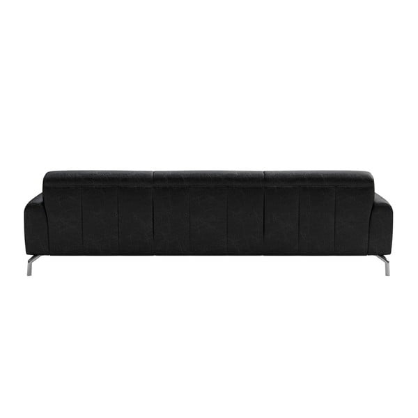 Juoda odinė sofa MESONICA Puzo, 240 cm-image-3