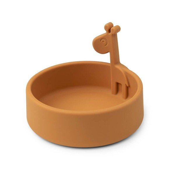 Geltonas silikoninis dubenėlis kūdikiams ø 11,5 cm Raffi - Done by Deer-image-2