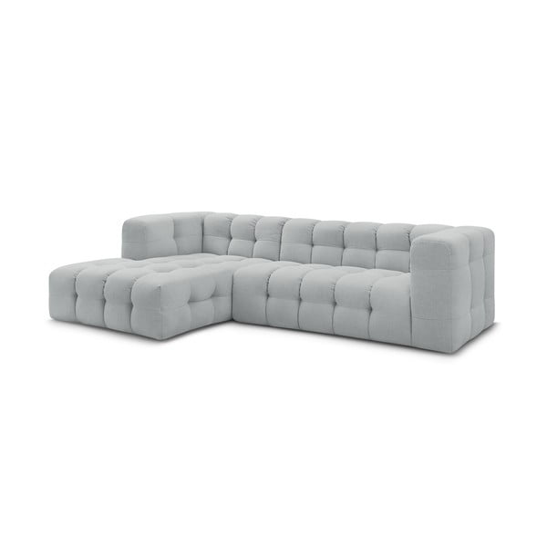 Kampinė sofa šviesiai pilkos spalvos Cloud – Bobochic Paris-image-3