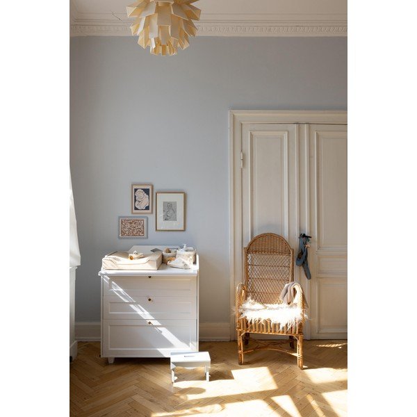 Baltos spalvos su vystymo stalu vaikiška šoninė spintelė 88x102x60 cm Luca – Cam Cam Copenhagen-image-3