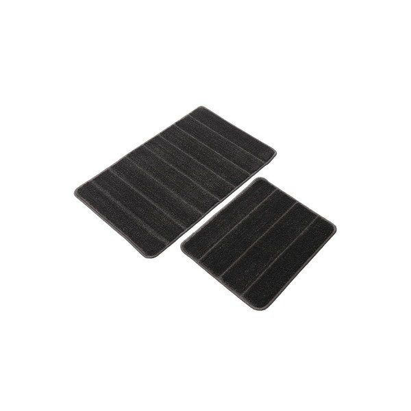 Antracito spalvos vonios kilimėliai 2 vnt. 50x80 cm Yeni Cizgli – Foutastic