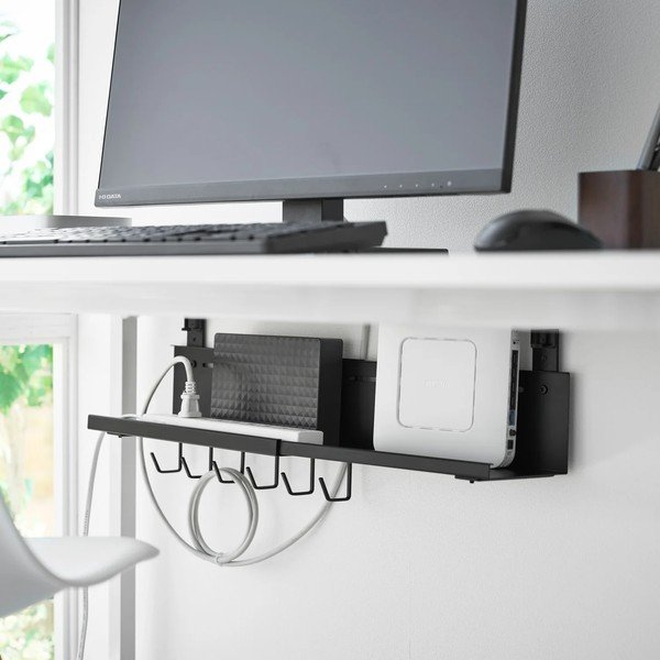 Juodos spalvos iš metalo biuro organizatorius laidams Smart – YAMAZAKI-image-4