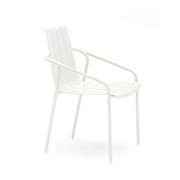 Metalinės sodo kėdės šviesiai pilkos spalvos 4 vnt. Fleole – Ezeis