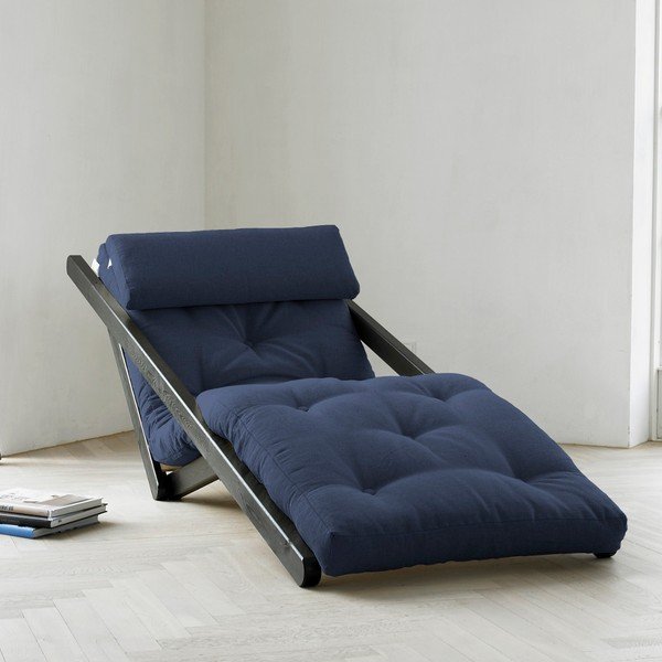 "Karup Figo" poilsio kėdė, Venge/Navy, 70 cm-image-1