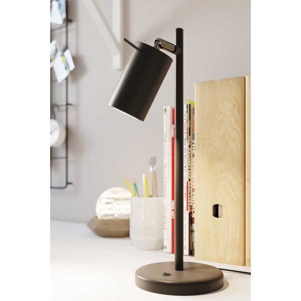 Juodos spalvos iš metalo stalinis šviestuvas (aukštis 43 cm) Etna – Sollux-image-1