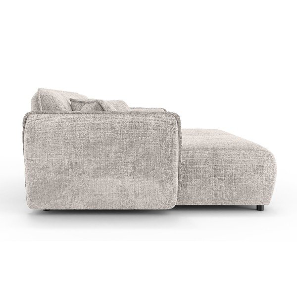 Smėlio spalvos sofa iš šenilinio audinio su gultu 252 cm Nelia Big – Ropez-image-3