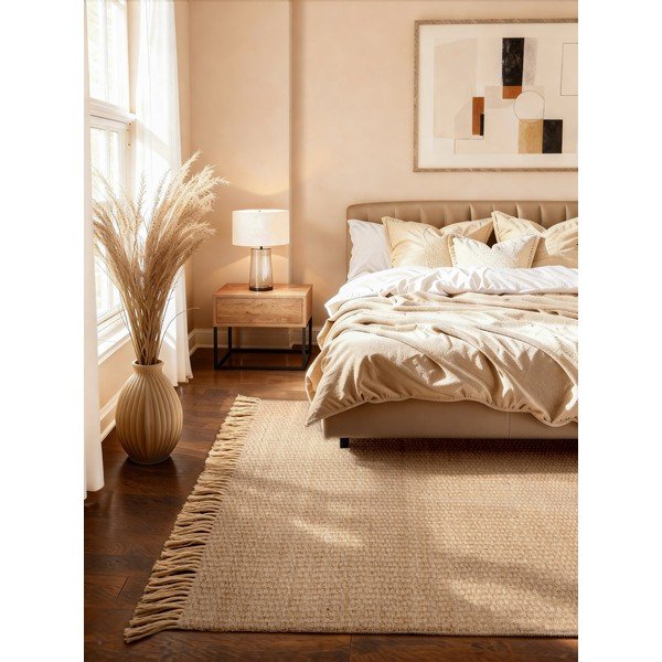 Rankų darbo natūralios spalvos iš džiuto kilimas 120x170 cm Fjord – Hanse Home-image-1