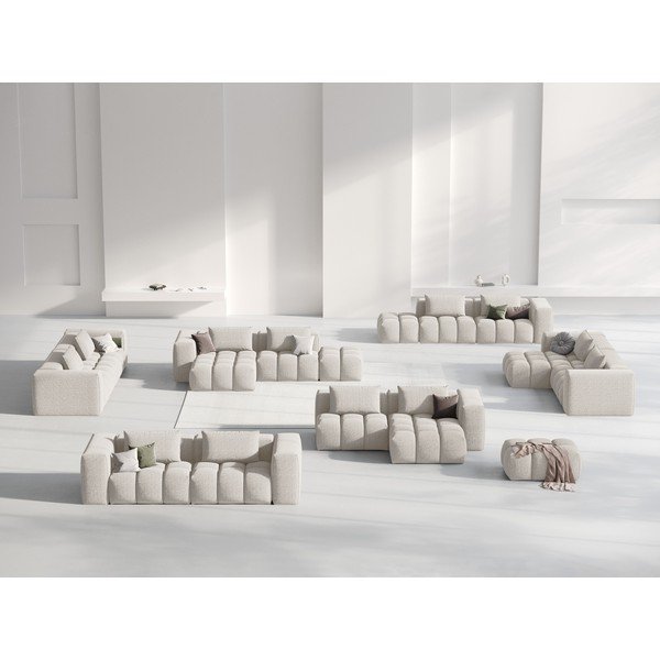 Smėlio spalvos kampinė sofa (su dešiniuoju kampu/su gultu) Verona – Cosmopolitan Design-image-1