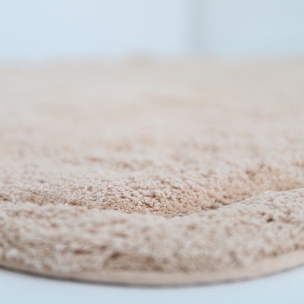 Skalbiamas/rankų darbo iš medvilnės apvalios formos kilimas šviesiai rožinės spalvos ø 110 cm Sweet April Nude – Nattiot-image-4