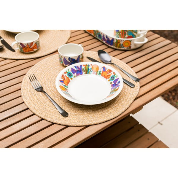 Natūralus medvilnės mišinio kilimėlis Tiseco Home Studio, ø 38 cm-image-1