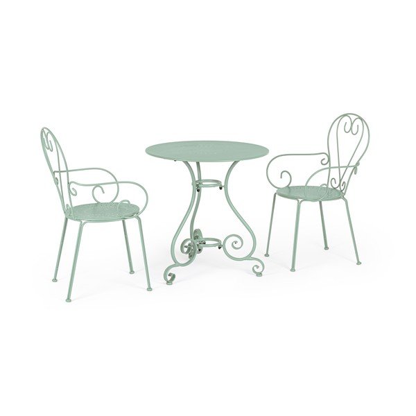 Iš plieno apvalios formos sodo šoninis staliukas ø 70 cm Etienne – Bizzotto-image-3