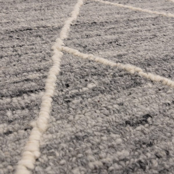 Kilimas iš vilnos pilkos spalvos 200x290 cm Noah – Asiatic Carpets-image-2