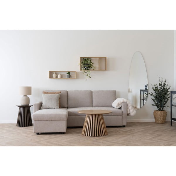 Iš bambuko kelių aukštų sieninė lentyna natūralios spalvos 70 cm Ember – House Nordic-image-4