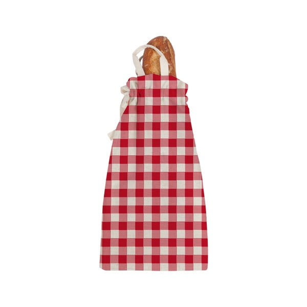 Lininis Couture lininis duonos krepšys Red Vichy