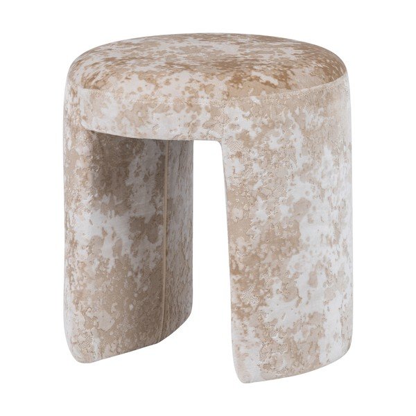 Smėlio spalvos iš audinio taburetė Charlie – WOOOD-image-2