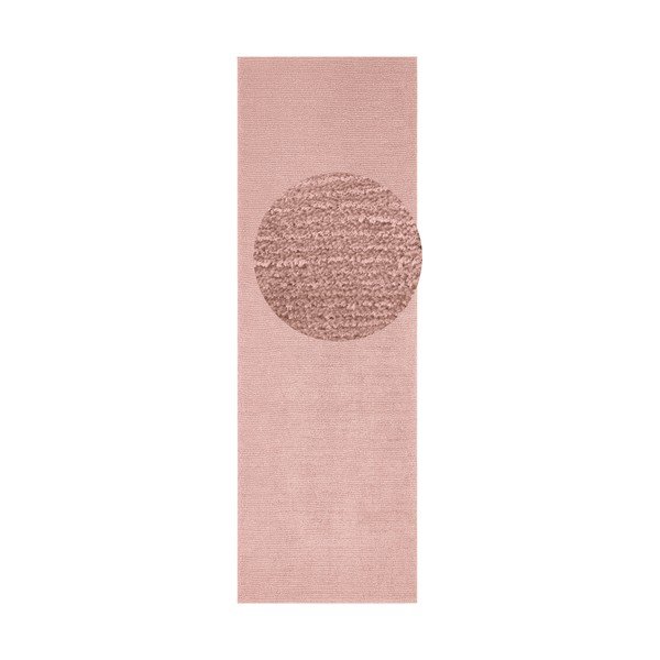 Rožinis kilimas Mint Rugs Supersoft, 80 x 250 cm