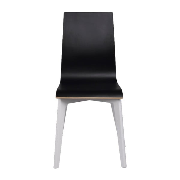 Juoda valgomojo kėdė su baltomis kojomis "Rowico Grace-image-3