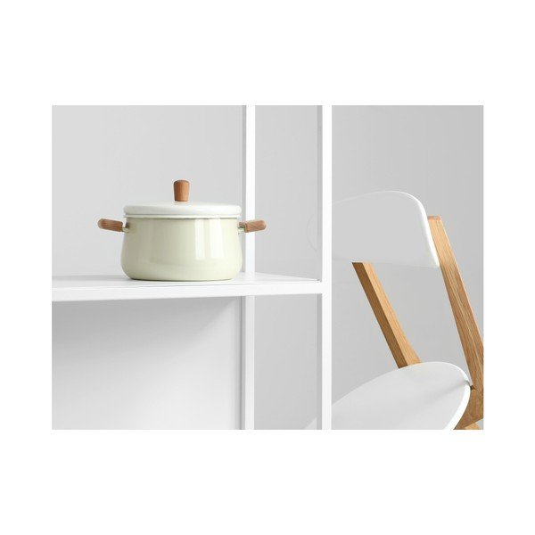 Balta knygų lentyna Custom Form Hyller Side, aukštis 110 cm-image-3