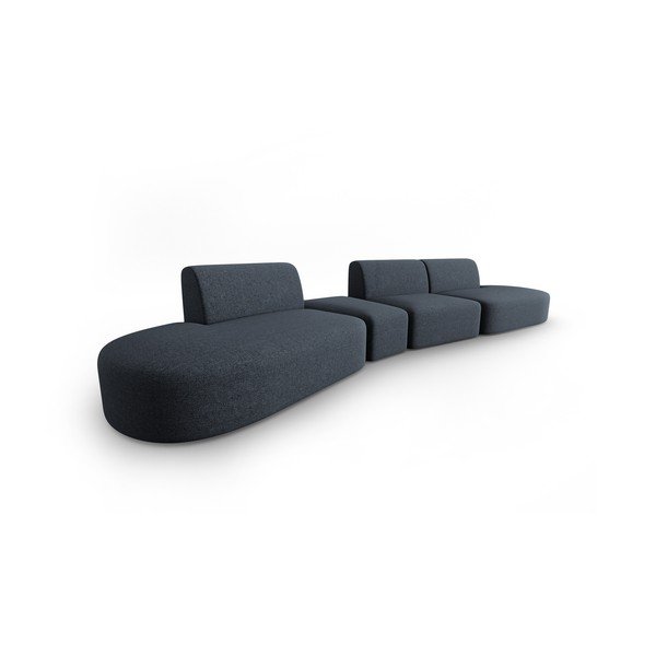 Sofa tamsiai mėlynos spalvos 412 cm Shane – Micadoni Home-image-1