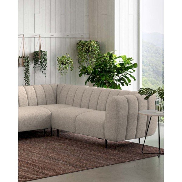 Kampinė sofa smėlio spalvos (su dešiniuoju kampu/„L“ formos) Shel – Ghado-image-3