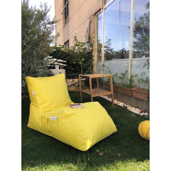 Sodo sėdmaišis geltonos spalvos Daybed – Floriane Garden-image-1
