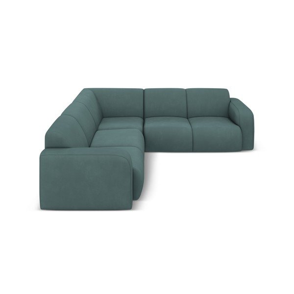Kampinė sofa turkio spalvos (kintama/„L“ formos) Molino – Micadoni Home