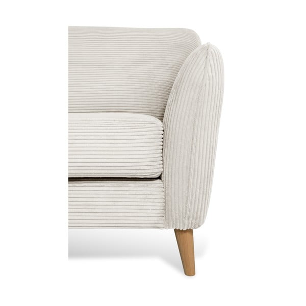 Iš kordinio velveto kampinė sofa baltos spalvos (su kairiuoju kampu) Paris – Scandic-image-4
