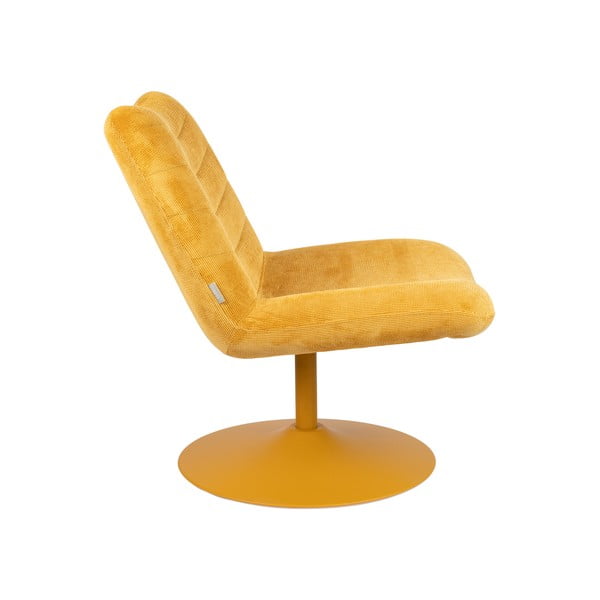 Krėslas ochros spalvos iš velveto Bubba – Zuiver-image-3