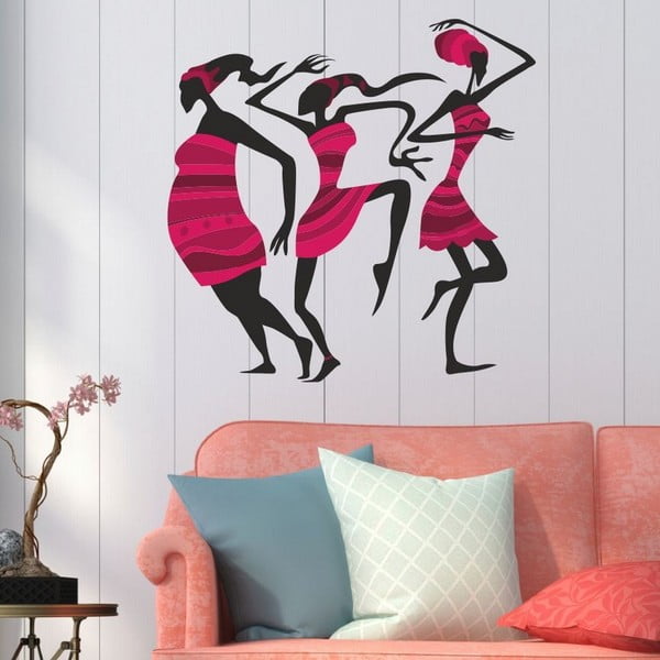 Dekoratyvinis sienų lipdukas Pink Woman
