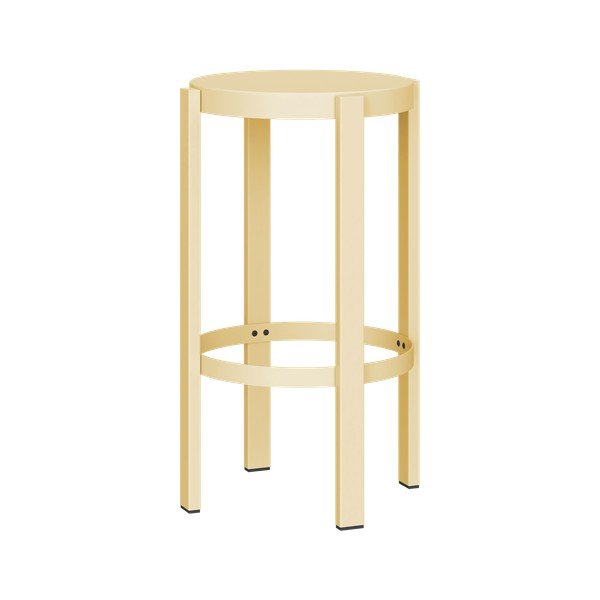 Geltonos spalvos iš plieno taburetė Doon – noo.ma