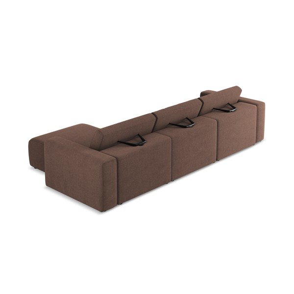 Rožinės spalvos modulinė kampinė sofa (su dešiniuoju kampu) Kalea – Makamii-image-4