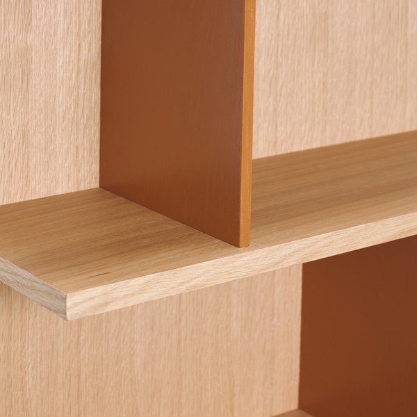 Natūralios spalvos kelių aukštų sieninė lentyna iš ąžuolo 60 cm Stand – Hübsch-image-2