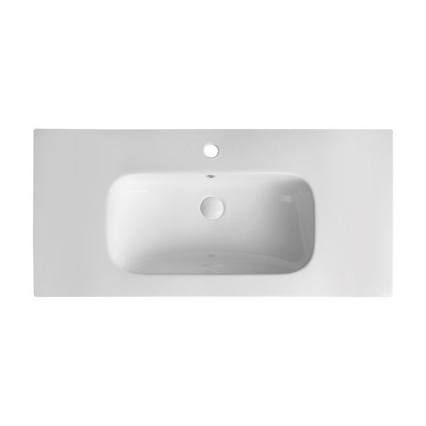 Iš keramikos praustuvas baltos spalvos 101x46,5 cm Piedra – Sapho-image-1